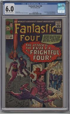 1961-1996, 2003-2012, 2015 Marvel Fantastic Four Vol. 1 #36 - The Frightful Four [CGC Comics 6.0]