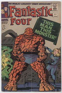 1961-1996, 2003-2012, 2015 Marvel Fantastic Four Vol. 1 #51 - "This Man...This Monster!" [Good/Fair/Poor]