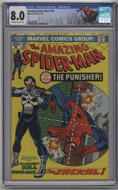1963-1998, 2003-2014 Marvel The Amazing Spider-Man Vol. 1 #129 - The Punisher Strikes Twice [CGC Comics 8.0]