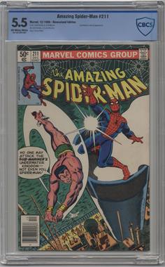 1963-1998, 2003-2014 Marvel The Amazing Spider-Man Vol. 1 #211 - The Spider and the Sea-Scourge! [CBCS Comics 5.5 Fine‑]