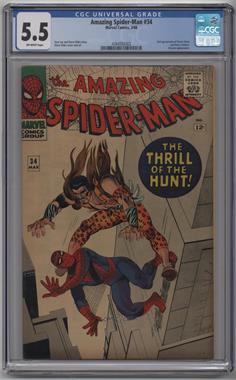 1963-1998, 2003-2014 Marvel The Amazing Spider-Man Vol. 1 #34 - The Thrill Of The Hunt! [CGC Comics 5.5]