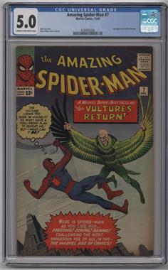 1963-1998, 2003-2014 Marvel The Amazing Spider-Man Vol. 1 #7 - The Return Of The Vulture [CGC Comics 5.0]
