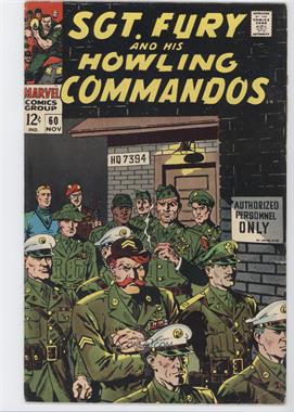 1963 - 1981 Marvel Sgt. Fury and His Howling Commandos #60 - The Court-Martial of Dum Dum Dugan