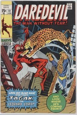 1964-1998, 2009-2011 Marvel Daredevil Vol. 1 #72 - Lo! The Lord Of The Leopards!