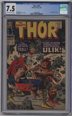 1966-1996, 2009-2011 Marvel Thor (The Mighty) Vol. 1 #137 - The Thunder God and the Troll! [CGC Comics 7.5]