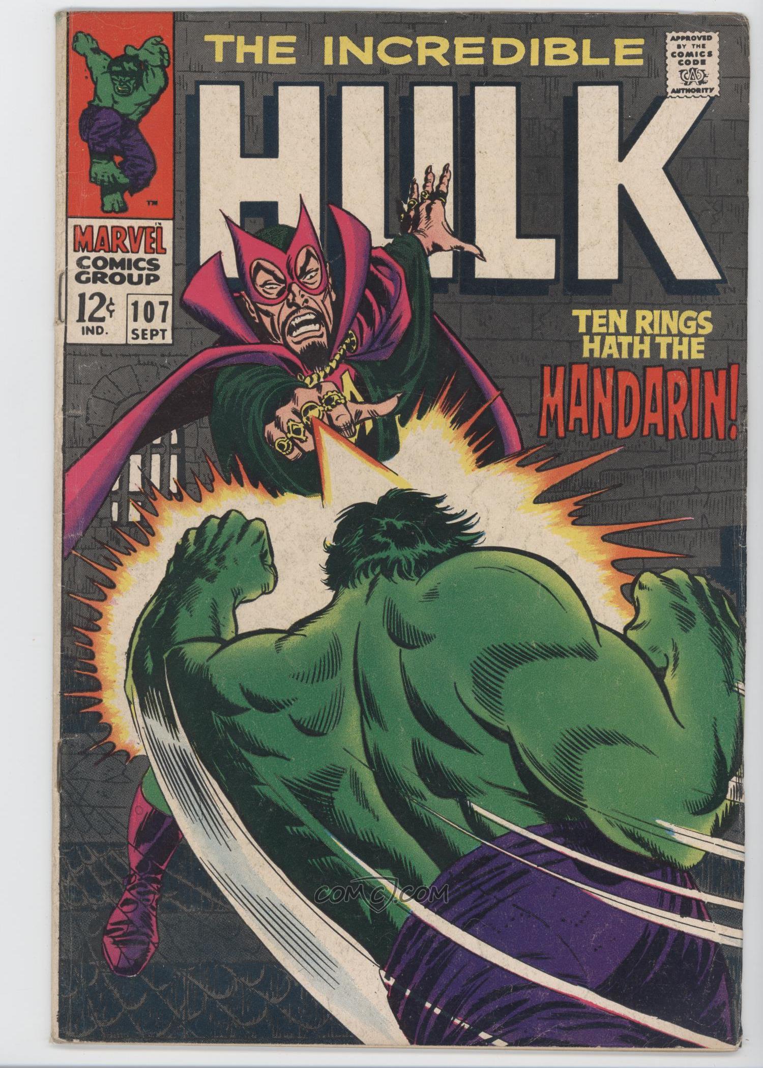 1968-1999, 2009-2010 Marvel The Incredible Hulk Vol. 2 #107 - Ten Rings Hath the Mandarin