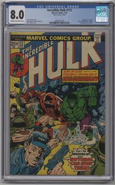 1968-1999, 2009-2010 Marvel The Incredible Hulk Vol. 2 #172MJ - And Canst Thou Slay... The Juggernaut? [CGC Comics 8.0]