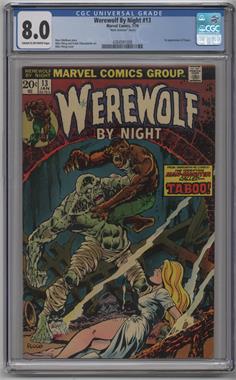 1972-1977 Marvel Werewolf by Night Vol. 1 #13MJ - His Name is Taboo [CGC Comics 8.0]