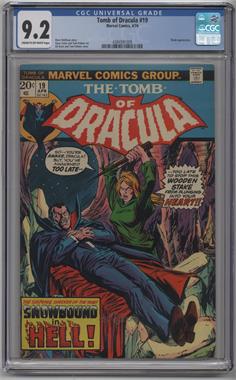 1972-1979 Marvel The Tomb of Dracula Vol. 1 #19 - "Snowbound in Hell!" [CGC Comics 9.2]