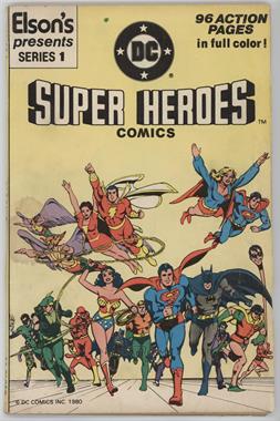 1980 DC Comics Elson's Presents: DC Super-Heroes Comics #1 - Elson's Presents: DC Super-Heroes Comics [COMC Comics Detailed Good/Very Good]