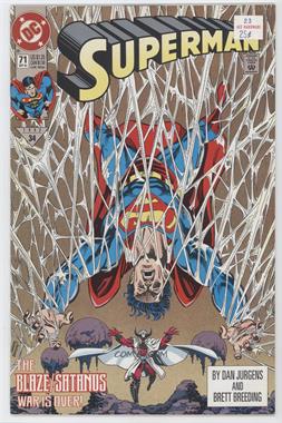 1987-2006 DC Comics Superman #71 - The Blaze/Satanus War is Over!