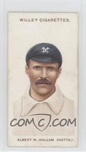 1908 Wills Cricketers - Tobacco [Base] - Small S #36 - Albert W. Hallam