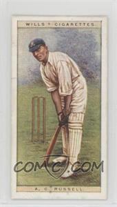 1928 Wills Cricketers - [Base] #37 - A.C. Russell