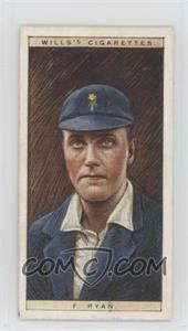 1928 Wills Cricketers - [Base] #38 - F. Ryan