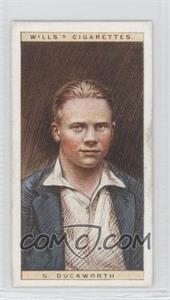 1928 Wills Cricketers - [Base] #9 - G. Duckworth