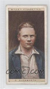 1928 Wills Cricketers - [Base] #9 - G. Duckworth