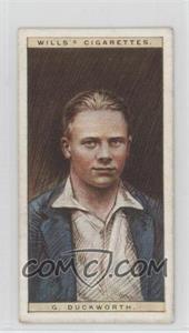 1928 Wills Cricketers - [Base] #9 - G. Duckworth