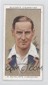 1934 Player's Cricketers - Tobacco [Base] #26 - H. Sutcliffe