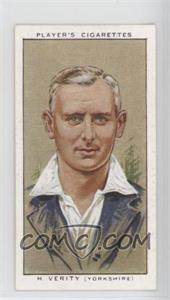 1934 Player's Cricketers - Tobacco [Base] #30 - Hedley Verity