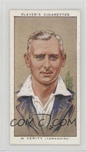 1934 Player's Cricketers - Tobacco [Base] #30 - Hedley Verity