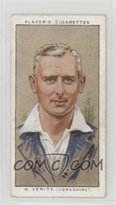 1934 Player's Cricketers - Tobacco [Base] #30 - Hedley Verity