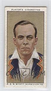 1934 Player's Cricketers - Tobacco [Base] #34 - R.E.S. Wyatt