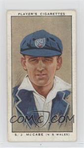 1934 Player's Cricketers - Tobacco [Base] #45 - S.J. McCabe [Good to VG‑EX]