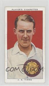 1938 John Player & Sons Cricketers - Tobacco [Base] #27 - J.E. Timms