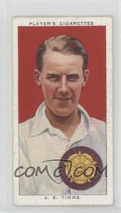 1938 John Player & Sons Cricketers - Tobacco [Base] #27 - J.E. Timms