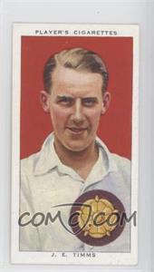 1938 John Player & Sons Cricketers - Tobacco [Base] #27 - J.E. Timms