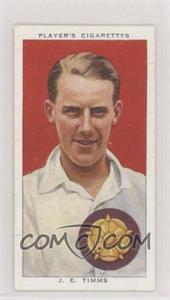 1938 John Player & Sons Cricketers - Tobacco [Base] #27 - J.E. Timms