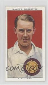 1938 John Player & Sons Cricketers - Tobacco [Base] #27 - J.E. Timms