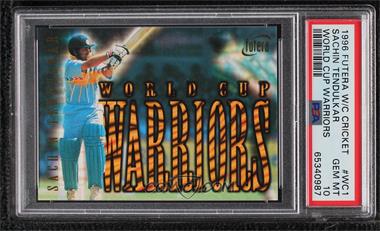 1996 Futera World Cup Cricket - World Cup Warriors #WC 1 - Sachin Tendulkar /2000 [PSA 10 GEM MT]