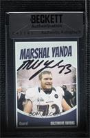 Marshal Yanda [BAS Beckett Auth Sticker]