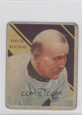 1935 National Chicle Football Stars - [Base] #9 - Knute Rockne [Good to VG‑EX]