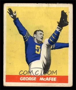 1948 Leaf - [Base] #19 - George McAfee [VG]