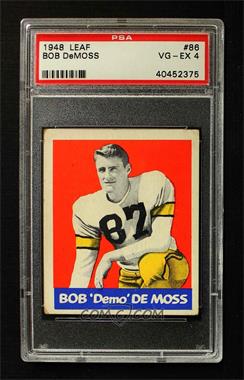 1948 Leaf - [Base] #86 - Bob DeMoss [PSA 4 VG‑EX]