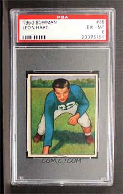 1950 Bowman - [Base] #38 - Leon Hart [PSA 6 EX‑MT]