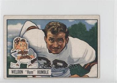 1951 Bowman - [Base] #1 - Weldon Humble