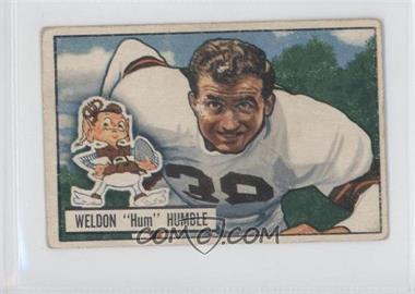 1951 Bowman - [Base] #1 - Weldon Humble [Good to VG‑EX]