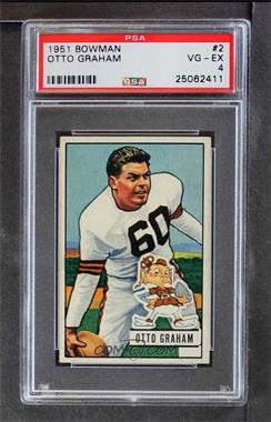 1951 Bowman - [Base] #2 - Otto Graham [PSA 4 VG‑EX]