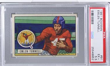 1951 Bowman - [Base] #91 - Emlen Tunnell [PSA 5.5 EX+]