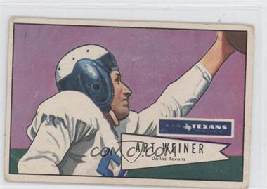 1952 Bowman - [Base] - Large #114 - Art Weiner [Good to VG‑EX]