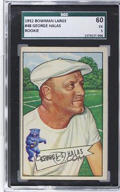 1952 Bowman - [Base] - Large #48 - George Halas [SGC 60 EX 5]