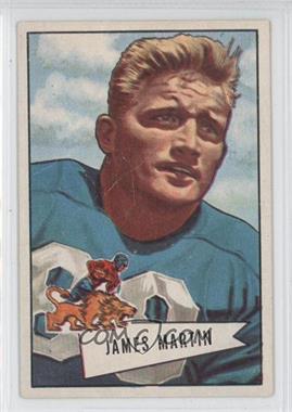 1952 Bowman - [Base] - Large #52 - James Martin