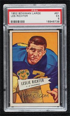 1952 Bowman - [Base] - Large #61 - Leslie Richter [PSA 5 EX]