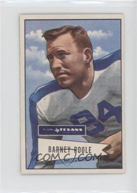 1952 Bowman - [Base] - Small #11 - Barney Poole