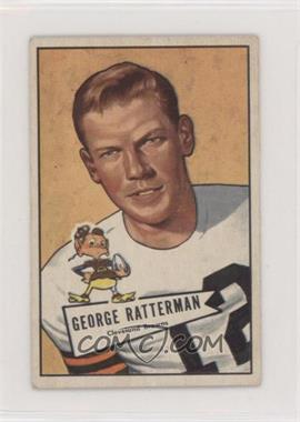 1952 Bowman - [Base] - Small #111 - George Ratterman