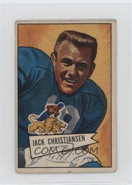 1952 Bowman - [Base] - Small #129 - Jack Christiansen [Good to VG‑EX]