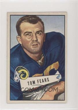 1952 Bowman - [Base] - Small #13 - Tom Fears [Good to VG‑EX]